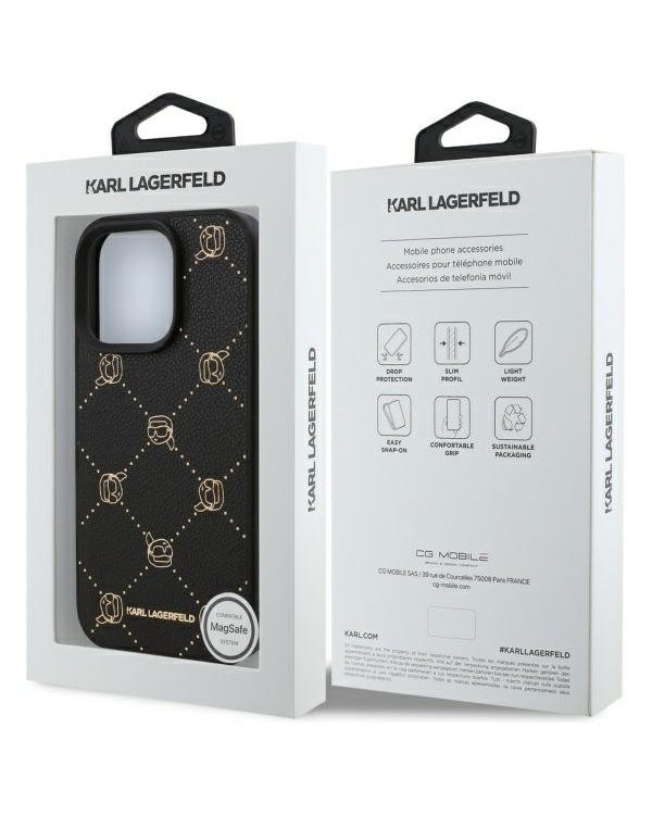 Karl Lagerfeld Hard Karl Head MagSafe Case Чехол для Apple iPhone 16 Pro Max