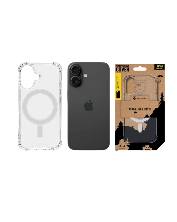 Tactical MagForce Plyo Cover Защитный чехол для Apple iPhone 16 / прозрачный