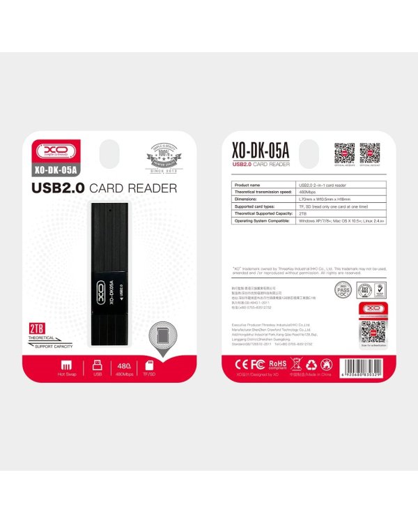 XO DK05A USB 2.0 Картридер