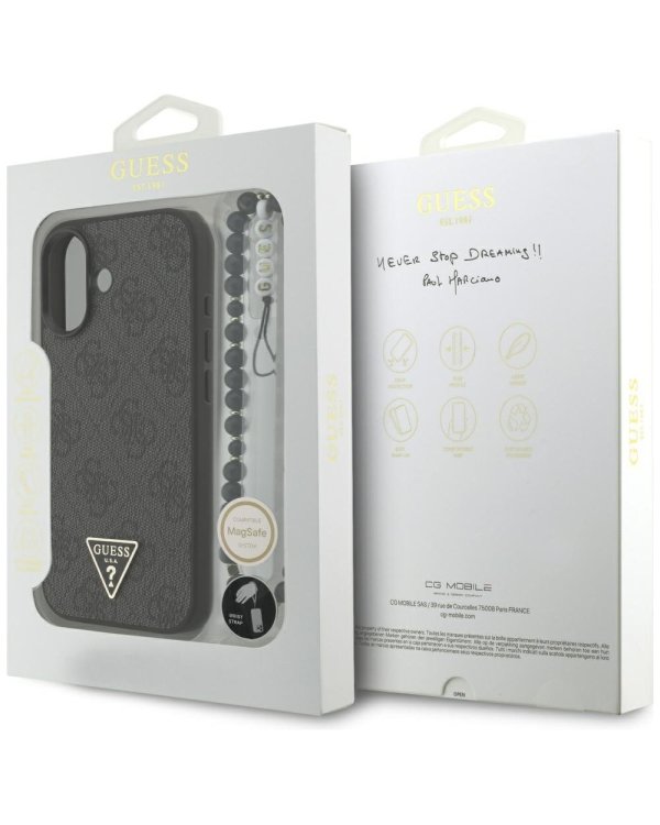 Guess 4G Strap Triangle Logo MagSafe Case Чехол для Apple iPhone 17