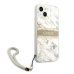 Guess GUHCP13MKMABGR Marble Strap Back Case Чехол для Apple iPhone 13 Серый