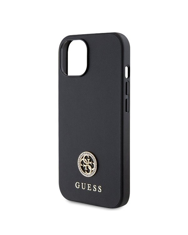 Guess Strass Metal Logo Back Case Защитный Чехол для Apple iPhone 15 Plus