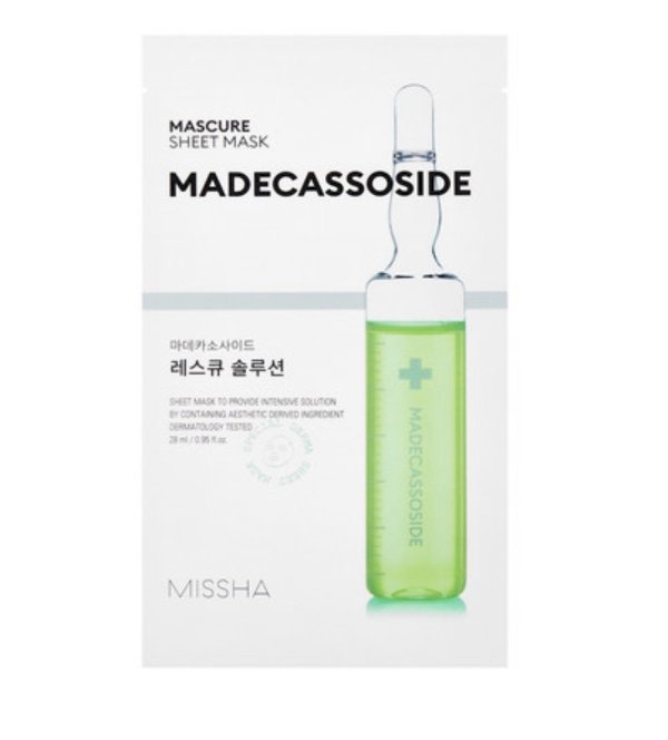 Missha Mascure Rescue Solution Тканевая Маска Для Лица Madecassoside 28ml