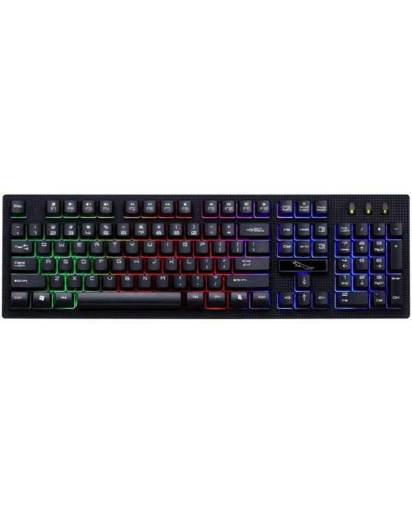 RoGer G20 Игровая клавиатура с проводом и LED подстветкой / USB / Черная (ENG)