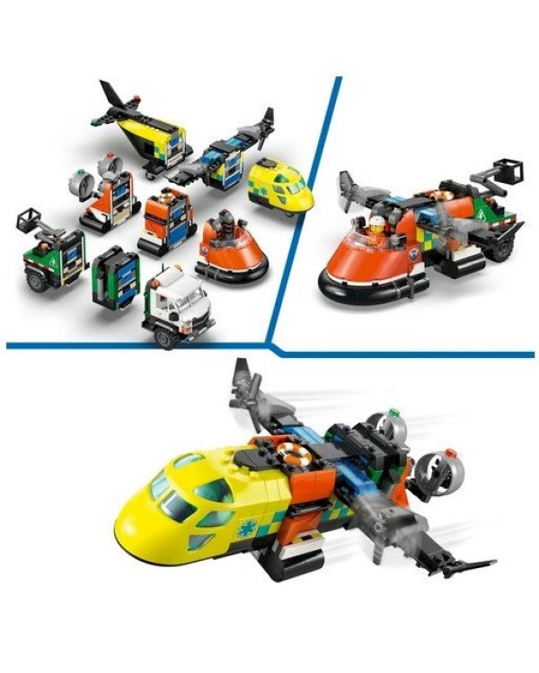 LEGO CITY 60505 Airplane, Service Truck and Hovercraft Remix Конструктор