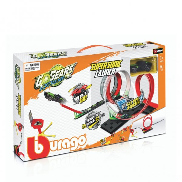 Bburago GoGear SuperSonic Launch 3in1 / Игровой набор с одной машиной