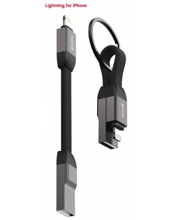 Swissten Magnetic Keychain USB-A - Lightning Кабель 9.7cm