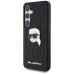 Karl Lagerfeld Leather Monogram Pin Logo Karl Head Чехол для Samsung Galaxy S25