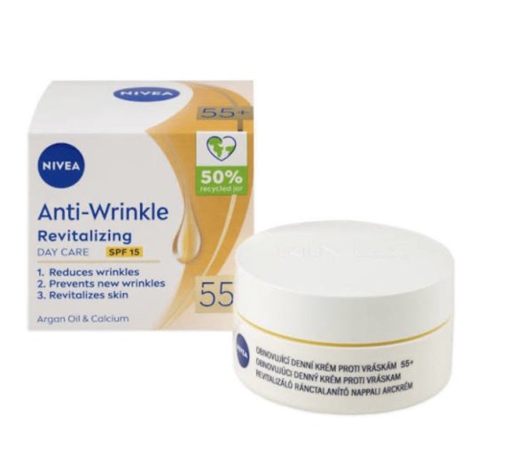 Nivea Anti-Wrinkle + Revitalizing Дневной Крем 55+ 50ml