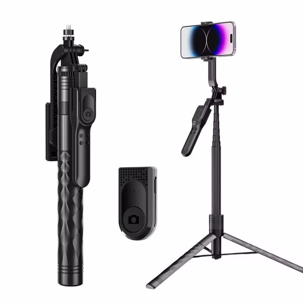 Обложка книги «RoGer K28-1 Long Tripods - штатив для телефона с Bluetooth 175см»