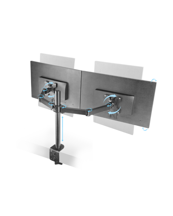 Mars Gaming MARM2 Штатив для 2x мониторов с креплением для стола