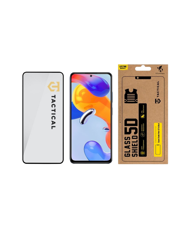 Tactical Glass Shield 5D Защитное стекло для Xiaomi Redmi Note 11/11s / чёрный