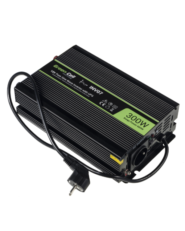 Green Cell Pure Sine wave Преобразователь мощности 12V to 230V 300W / 600W