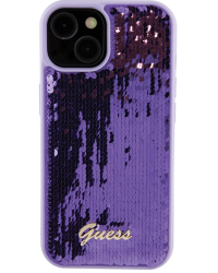 Guess HC Sequin Script Metal Case Защитный Чехол для Apple iPhone 15 Pro
