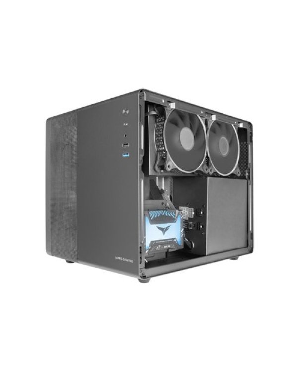 Mars Gaming MCMPRO Professional Compact PC Case mATX (Double Chamber)