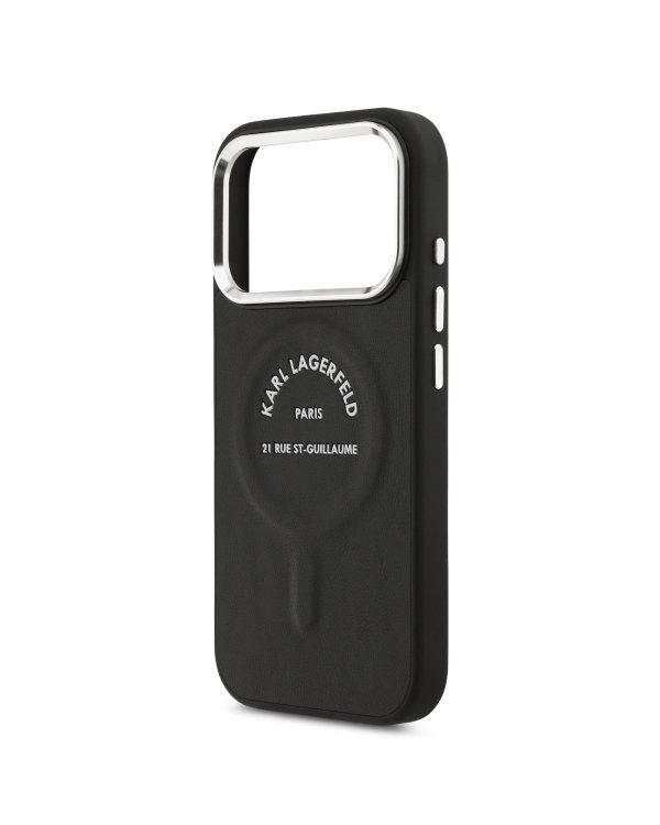 Karl Lagerfeld PU RSG Logo MagSafe Case Защитный чехол для iPhone 17 Pro Max / чёрный