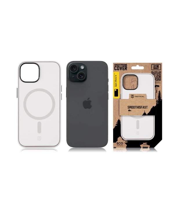 Tactical MagForce SmoothIsFast Cover Защитный чехол для Apple iPhone 15 / меловый