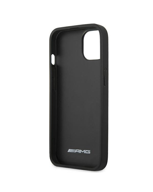 AMG AMHCP13MDOLBK Back Case Кожанный Чехол для телефона Apple iPhone 13 Черный