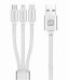 Swissten Textile Universal 3in1 USB-C / Lightning Data MFI / MircoUSB-кабель 1.2m