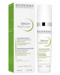 Bioderma Sébium Night Peel Разглаживающий ночной концентрат 40 ml
