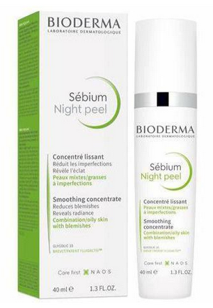 Bioderma Sébium Night Peel Разглаживающий ночной концентрат 40 ml Bioderma Sébium Night Peel Разглаживающий ночной концентрат 40 ml