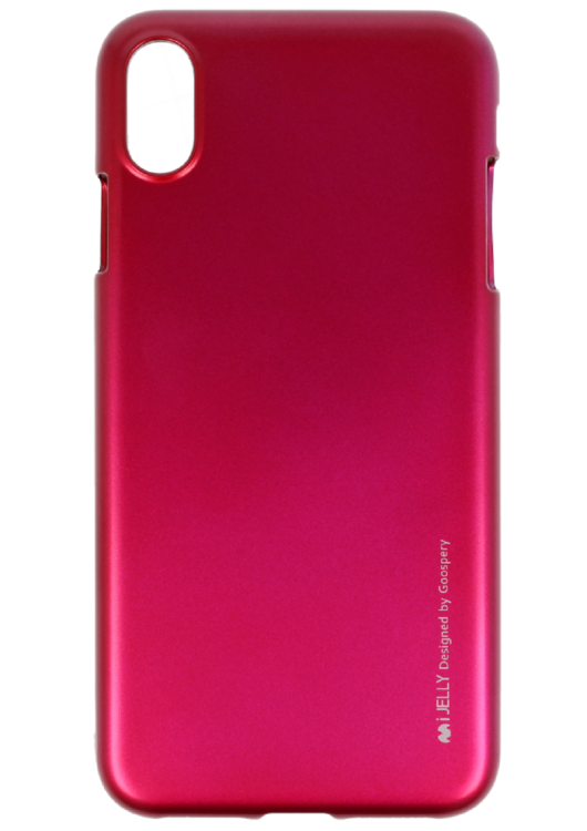 Mercury i-Jelly Back Прочный Силиконовый Чехол для Apple iPhone XS MAX Розовый