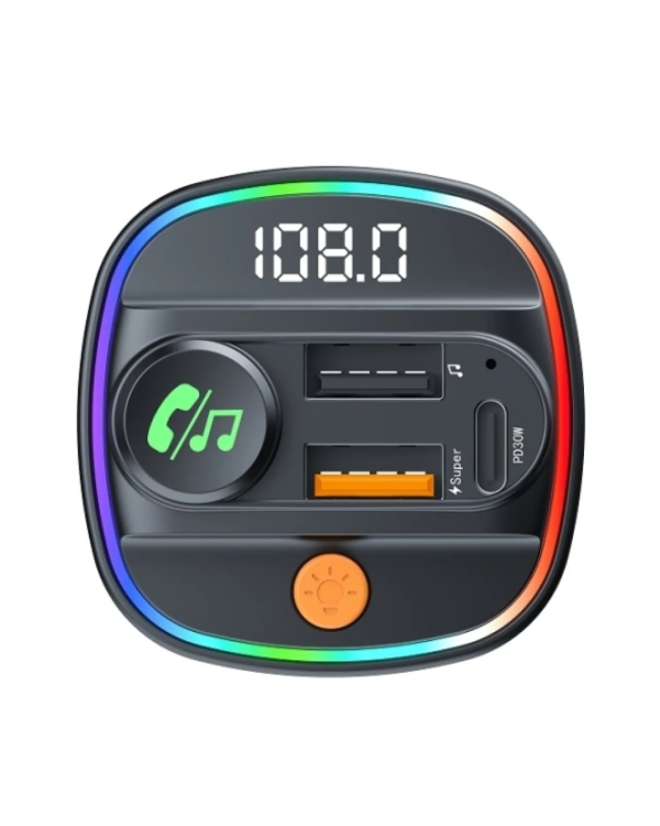 Devia Smart FM Transmitter Bluetooth PD 30W 3арядное устройство