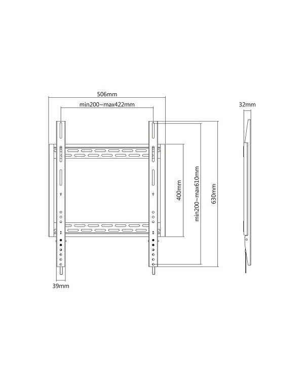 Multibrackets MB-8830 Настенный поворотный ТВ кронштейн līdz 100" /100 kg