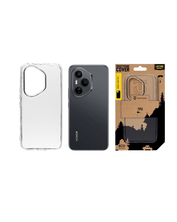 Tactical TPU Cover Защитный чехол для Honor 400 Pro / прозрачный