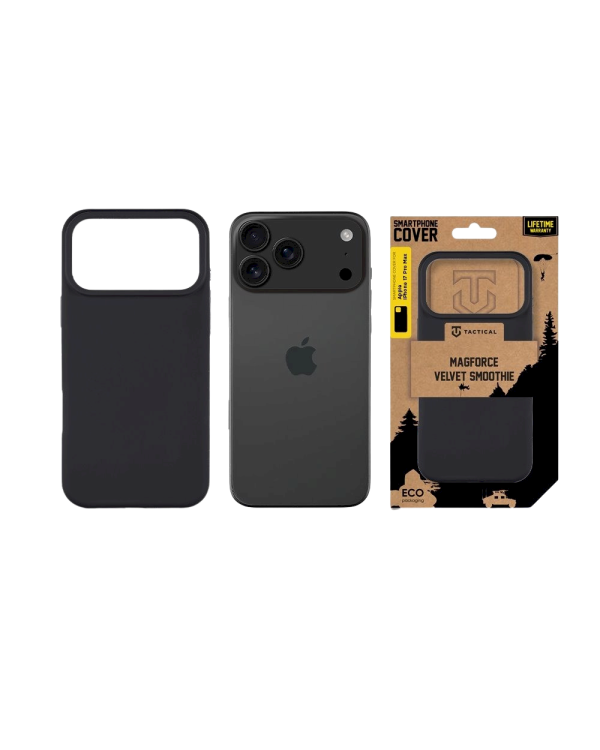 Tactical MagForce Velvet Smoothie Cover Защитный чехол для Apple iPhone 17 Pro Max / асфальт