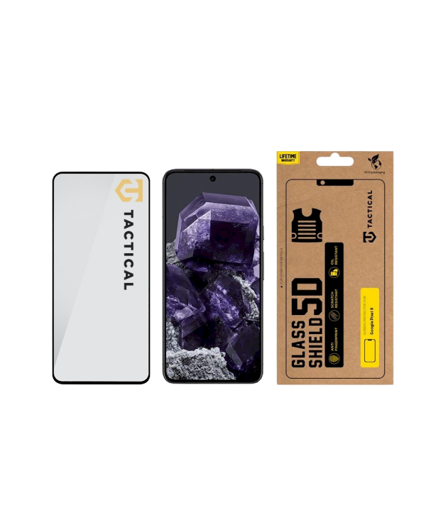 Tactical Glass Shield 5D Защитное стекло для Google Pixel 8 / чёрный