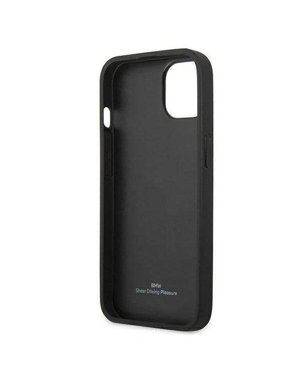 BMW BMHCP13SRSPPK Back Case Кожанный Чехол для телефона Apple iPhone 13 Mini