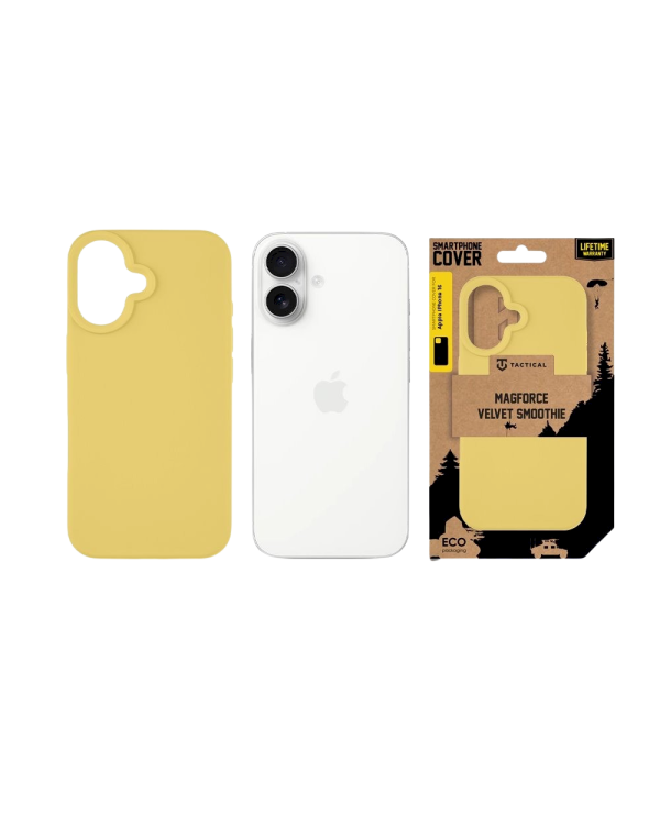 Tactical MagForce Velvet Smoothie Cover Защитный чехол для Apple iPhone 16 / банановый