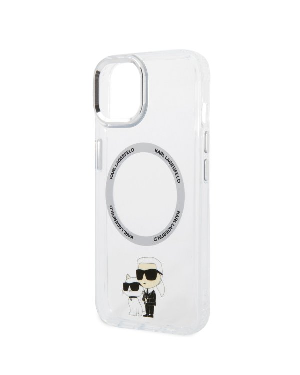 Karl Lagerfeld IML Karl and Choupette MagSafe Case Защитный чехол для iPhone 15 / прозрачный