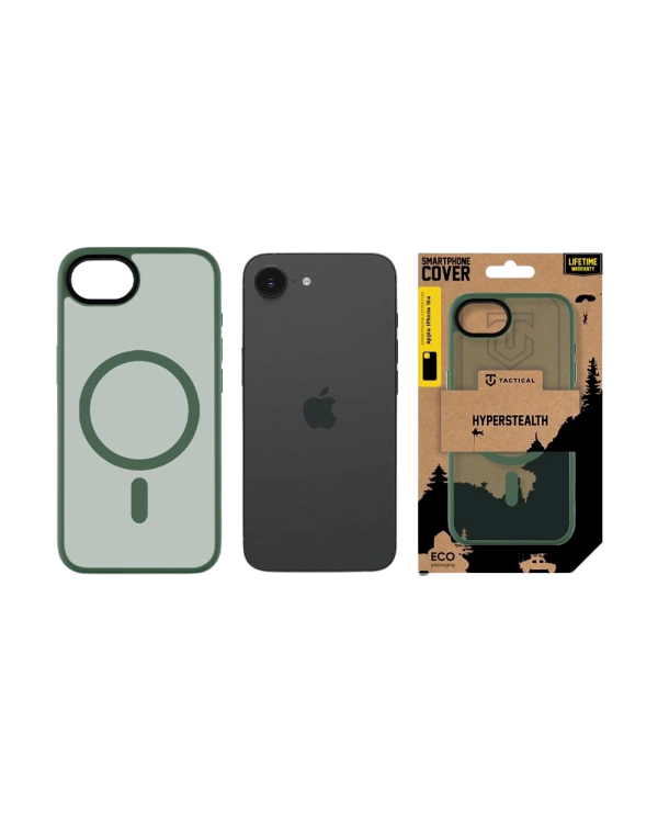 Дополнительное изображение книги «Tactical MagForce Hyperstealth Cover Защитный чехол для iPhone 16e / лесной зелёный»