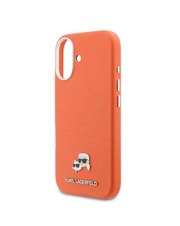 Karl Lagerfeld PU Karl and Choupette Heads Pins MagSafe Case Чехол для Apple iPhone 17
