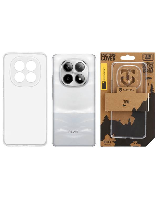 Tactical TPU Cover Защитный чехол для Xiaomi Redmi Note 15 5G / прозрачный