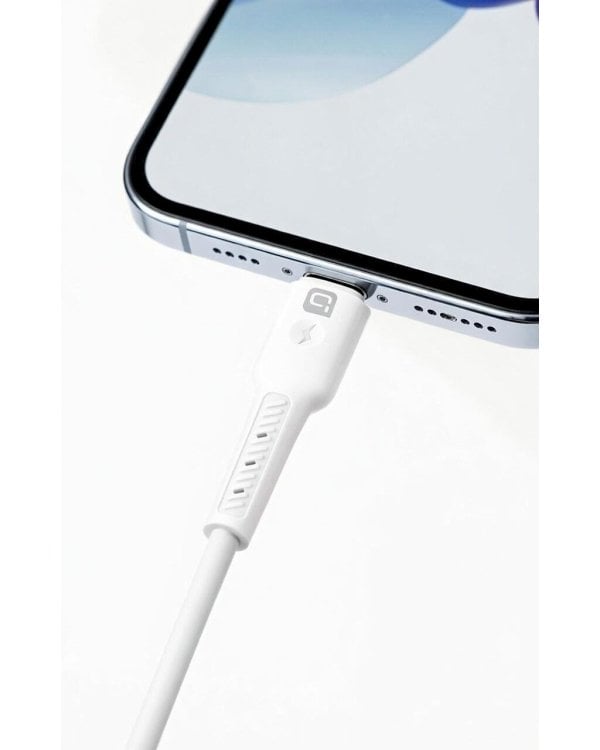 Quik Accessories QK-1022 Soft Silicone 27W Кабель для Зарядки и Передачи данных USB-C to Lightning 1m