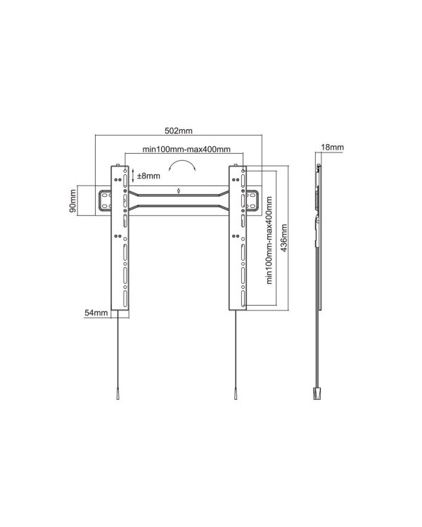 Multibrackets MB-5556 Настенный кронштейн для телевизора для телевизоров до 55" / 35kg