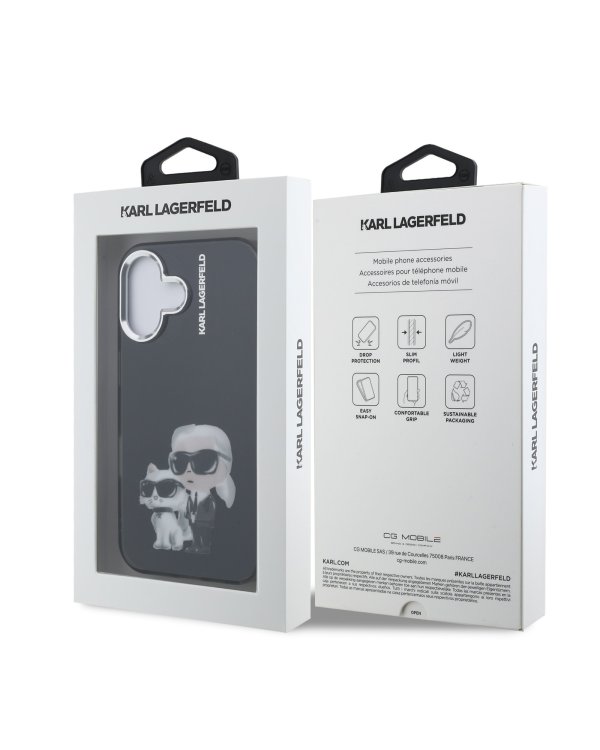 Karl Lagerfeld IML Aquarelle Karl and Choupette Case Чехол для Apple iPhone 16