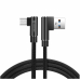 Swissten Плетеный L Типа Универсальный Quick Charge 3.1 USB на micro USB Кабель данных 1.2 m