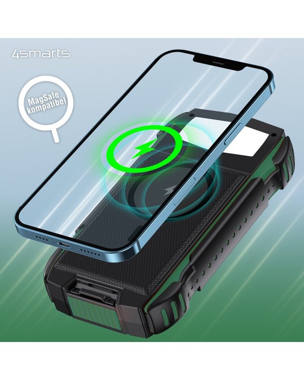 4smart Solar Power Bank Переносная зарядная батарея UltiMag 20000 mAh