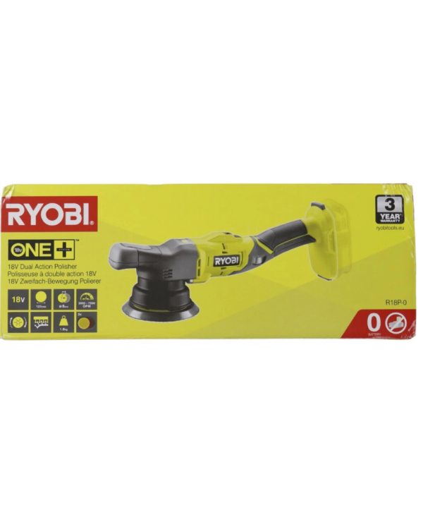 Ryobi R18P-0 ONE+ Двухдействующий Полировщик 18V (без аккумулятора и зарядного устройства)