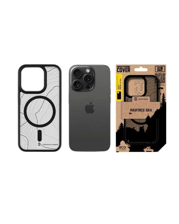 Tactical MagForce Hyperstealth Sika Защитный чехол для iPhone 15 Pro / асфальт