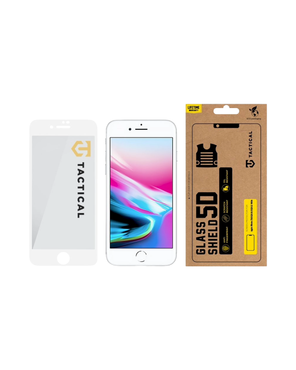 Tactical Glass Shield 5D Защитное стекло для Apple iPhone 7/8/SE 2020/SE 2022 / белый