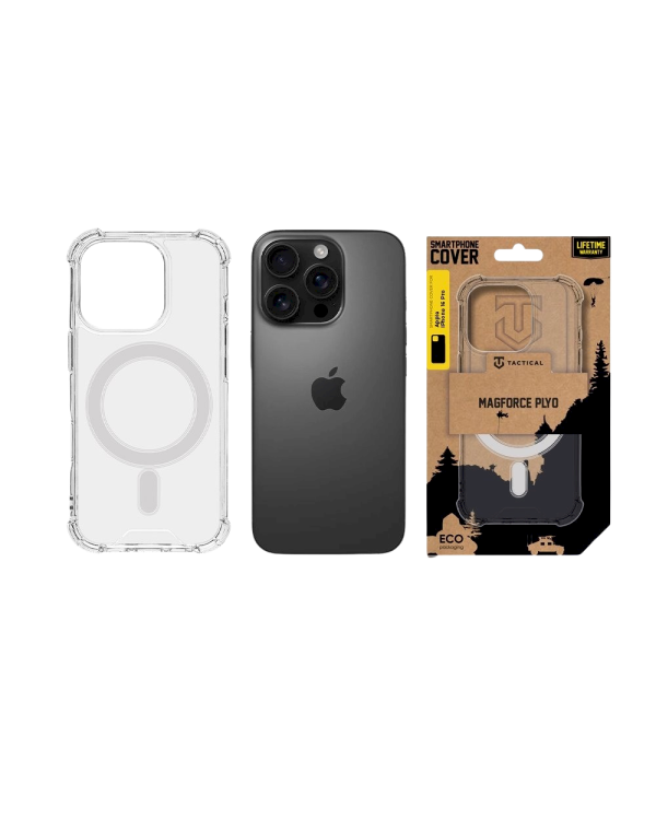 Tactical MagForce Plyo Cover Защитный чехол для Apple iPhone 16 Pro / прозрачный