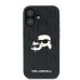 Karl Lagerfeld Monogram Karl&Chaoupette Head Pin Защитный Чехол для Apple iPhone 16 Plus