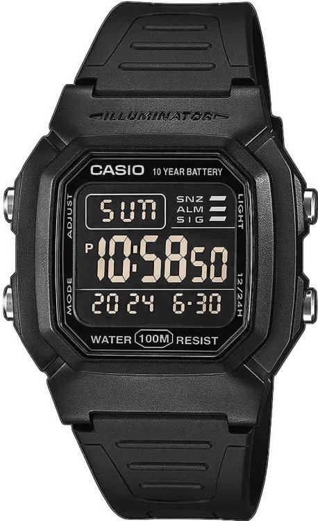 Casio W-800H-1BVES Мужские часы