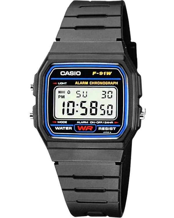 Casio F-91W-1YER Цифровые наручные часы