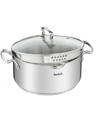 Tefal Duetto Plus Кастрюля Нержавеющей Стали с Крышкой для Слива 18cm